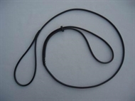 Udstillingsline med stop sort 5 mm
